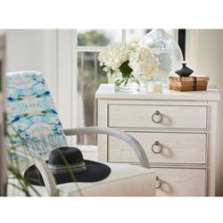 Hanna Coastal Beach White Wood Nightstand|
