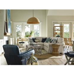 Sam Coastal Beach Brown Abaca Rope Octagonal Side End Table|