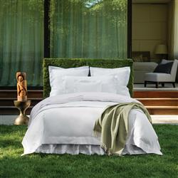 Sferra Modern Celine Black Cotton Throw Blanket|