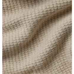 Sferra Modern Pettra Beige Ribbed Lambs Wool Throw Blanket|