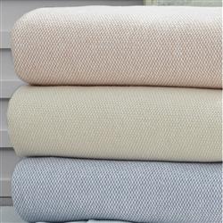 Sferra Modern Terzo Ocean Blue Throw Blanket|