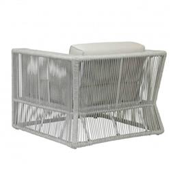 Mateo Coastal Grey Cushion Rope Outdoor Club Arm Chair|