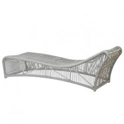 Mateo Coastal Grey Rope Outdoor Chaise Lounge|