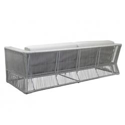 Mateo Coastal Grey Cushion Rope Outdoor Sofa|