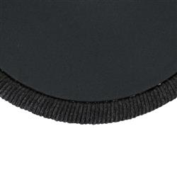 Levi Coastal Black Marble Top Woven Rope Round Outdoor Side End Table|