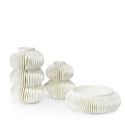 Palecek Antilles Coastal Beach White Porcelain Decorative Vase|