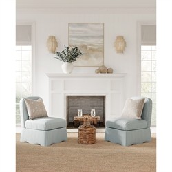 Palecek Everly Coastal Beach 5 Tier Natural Abaca Rope Wall Sconce|