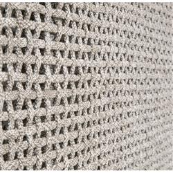 Alaina Coastal Beach Grey Woven Rope Teak Wood Outdoor Sofa - 90"|