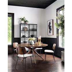 Yvonne Industrial Loft Grey Concrete Outdoor Round Planter|