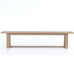 Cody Modern Classic Natural Teak Wood Outdoor Dining Bench|