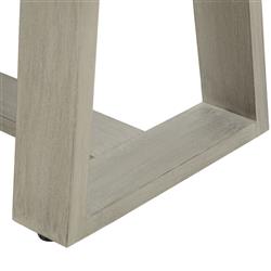 Cody Modern Classic Weathered Grey Teak Wood Outdoor Dining Bench|