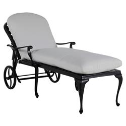 Provance Ancient Earth White Cushion Outdoor Chaise Lounge|