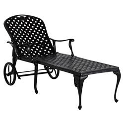 Provance Ancient Earth White Cushion Outdoor Chaise Lounge|