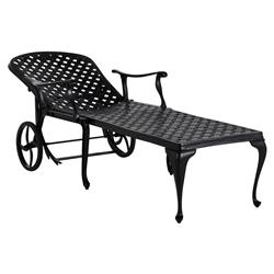 Provance Ancient Earth White Cushion Outdoor Chaise Lounge|