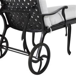 Provance Ancient Earth White Cushion Outdoor Chaise Lounge|