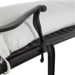 Provance Ancient Earth White Cushion Outdoor Chaise Lounge|