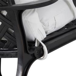 Provance Ancient Earth White Cushion Outdoor Chaise Lounge|