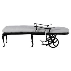 Provance Ancient Earth White Cushion Outdoor Chaise Lounge|