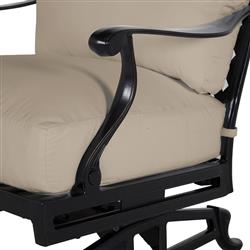 Provance Ancient Earth Beige Sunbrella Outdoor Spring Lounge Chair|