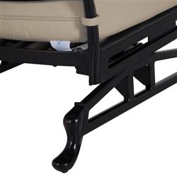 Provance Ancient Earth Beige Sunbrella Outdoor Spring Lounge Chair|