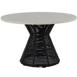 Havana Modern Beige Cushion Wicker Outdoor Dining Collection|