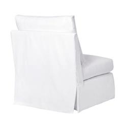 Cisco Home Seda Modern White Cotton Slipcovered Swivel Occasional Chair|