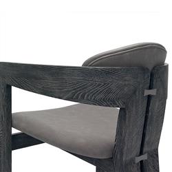 Maryl Modern Black Faux Leather Upholstered Wood Dining Chair|