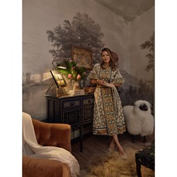 Seamus Modern Ivory Sheepskin Antique Bronze Sheep Statue|