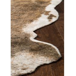 Grand Canyon Rustic Lodge Brown Faux Hide Rug - 3'10"x5'|