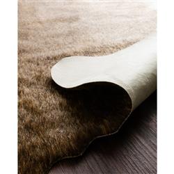 Grand Canyon Rustic Lodge Brown Faux Hide Rug - 3'10"x5'|