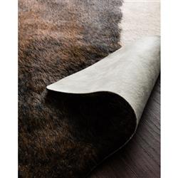 Grand Canyon Rustic Lodge Dark Brown Faux Hide Rug - 3'10"x5'|