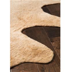 Grand Canyon Rustic Lodge Tan Brown Faux Hide Rug - 3'10"x5'|
