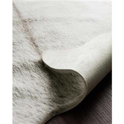 Grand Canyon Rustic Lodge Grey Faux Hide Rug - 3'10"x5'|