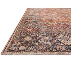 Layla Global Bazaar Orange Patterned Rug - 3'6"x5'6"|