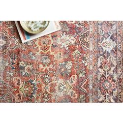 Layla Global Bazaar Orange Patterned Rug - 3'6"x5'6"|