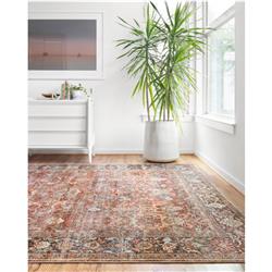 Layla Global Bazaar Orange Patterned Rug - 3'6"x5'6"|