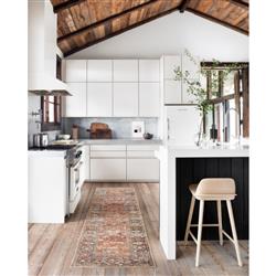 Layla Global Bazaar Orange Patterned Rug - 3'6"x5'6"|