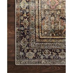 Layla Global Bazaar Olive Brown Patterned Rug - 3'6"x5'6"|