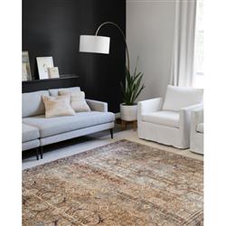 Layla Global Bazaar Olive Brown Patterned Rug - 3'6"x5'6"|