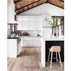 Layla Global Bazaar Rust Orange Blue Patterned Rug - 3'6"x5'6"|