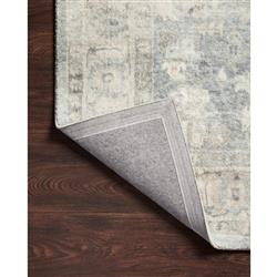 Rosette French Country Blue Medallion Patterned Rug - 5'x7'6"|