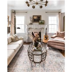 Skye Global Bazaar Blush Pink Floral Patterned Rug - 3'6"x5'6"|