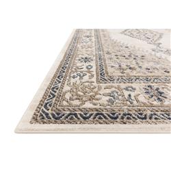 Teagan French Country Brown Floral Patterned Rug - 3'4"x5'7"|