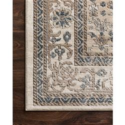 Teagan French Country Brown Floral Patterned Rug - 3'4"x5'7"|