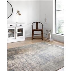 Teagan Modern Classic Grey Blue Abstract Patterned Rug - 3'4"x5'7"|