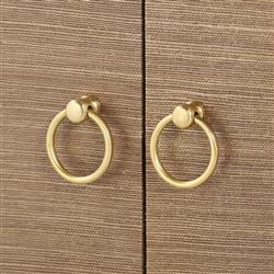 Meredith Modern Classic Brown Grasscloth Wood Media Cabinet|