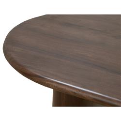 Olivia Modern Classic Dark Brown Acacia Oval Dining Table - 72"W|