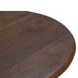 Olivia Modern Classic Dark Brown Acacia Oval Dining Table - 72"W|