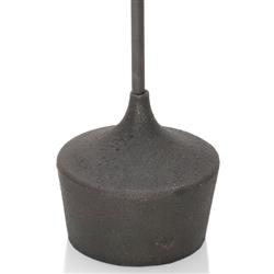 Sierra Industrial Loft Black Mild Steel Cylinder Base Side Drink Table|