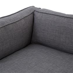 Allison Modern Classic Grey Upholstered 3 Piece Sectional|
